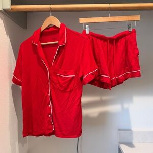 Auden Red Women's Pajama Set, Size Small